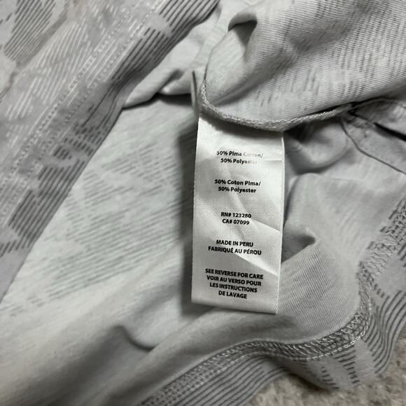 Travis Mathew Polo Shirt Mens 2XL Floral Palm Print Performance Golf Stretch - Picture 4 of 8